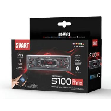 Imagem de Radio Automotivo Mp3 Player Bluetooth S100 Iso Max Svart - Tech One