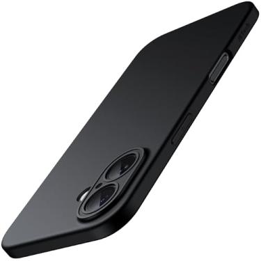 Imagem de JETech Capa Fina para iPhone 16 6,1 Polegadas com Lente de Câmera Proteção Total, Ultrafina Leve Acabamento Fosco Case Capinha Protetora Minimalista para Telefone (Preto)