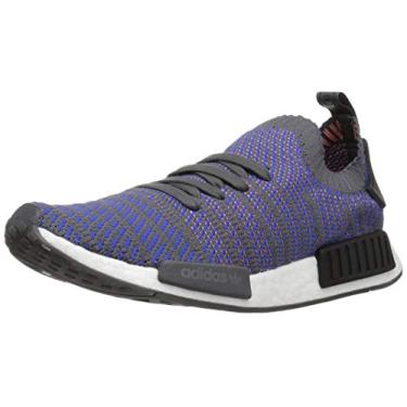 Imagem de adidas Originals Tênis de corrida masculino NMD_r1, Alta resolução azul/preto/coral giz, 13.5