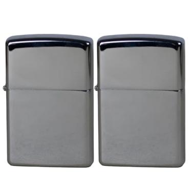 Imagem de KIT 2 ISQUEIRO DE METAL VINTAGE CLÁSSICO RECARREGAVEL FLUIDO