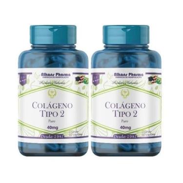 Imagem de Colágeno Tipo 2 40 Mg 60 Cápsulas 2 Unidades - Alkans