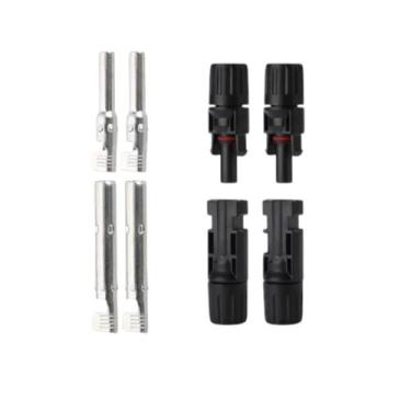 Imagem de 02 Pares Conectores Engates Plug Painel Solar Pv/Mc Ip67 Mc4 - Cjfix
