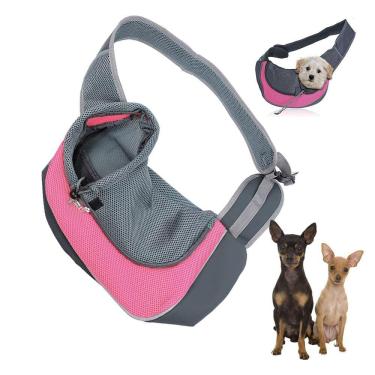 Imagem de Bolsa Canguru Cachorro Gato Cao Pet Mochila Carregador Animal de Estimaçao Pequeno Porte Ombro Costas