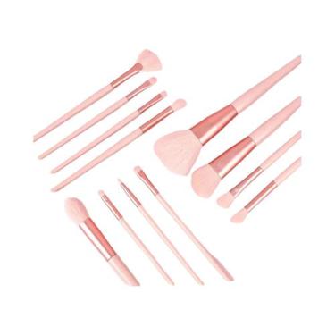 Imagem de Conjunto De 12 Pincéis De Maquiagem De Alta Qualidade Com Cerdas Macia