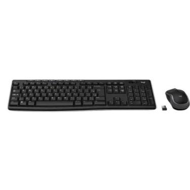 Imagem de Combo Teclado e Mouse Logitech sem fio Mk270 920-004433, Preto