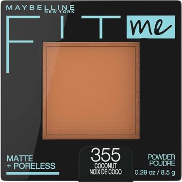 Imagem de Maybelline Fit Me Matte + Pó facial prensado sem poros, pó de coco, 1 unidade