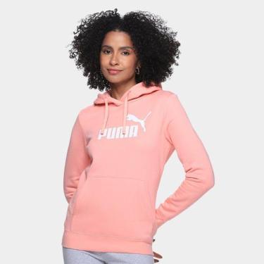 Imagem de Moletom Puma Logo Com Capuz Feminino, Rosa, GG
