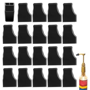 Imagem de Rrlihjgu Tampas Para As Pontas Das Bombas De Xarope | 20 Peças Tampa De Bomba Para Garrafas De Vidro | Cobertura De Ponta À Prova De Vazamentos Para Azeite Açúcar Café Bar Garrafas De Vinho | Café E