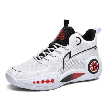 Imagem de Bolognifi Tênis de treino masculino basquete respirável e antiderrapante Equipamento de basquetebol(Black,35 BR)