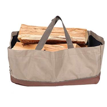 Imagem de Asixxsix Bolsa de Transportador de Lenha para Letras Pesadas, Tote de Tecido Oxford Premium Tote à Prova D'água Durável Com Alças para Lareira de Camping Armazenamento de Madeira