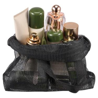 Imagem de DJAPWPX Organizador de chuveiro de malha de secagem rápida com zíper, bolsa de banho durável para banheiro