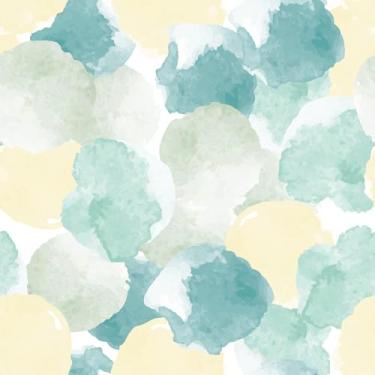 Imagem de Skyblur Papel de parede abstrato azul amarelo à prova d'água papel de parede geométrico descascar e colar moderno aquarela boho papel de contato autoadesivo geométrico para quarto de bebê banheiro