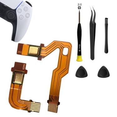 Imagem de MYPUQIAO Conjunto De Cabos Flexíveis Microfone Para Substituição Ps5 V1 1.0 Bdm-010, Alça Esquerda E Direita, Fita Interna Microfone, Conector Lr Alto-Falante Do Playstation 5, Controle Dualsense Co