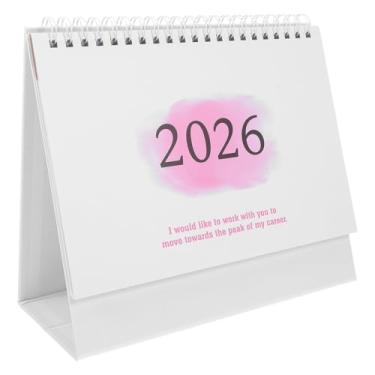 Imagem de SHINEOFI Mini calendário de mesa, pequeno calendário de abertura: julho de 2025 a dezembro de 2026, planejador mensal para agendamento, organização, decoração de escritório em casa