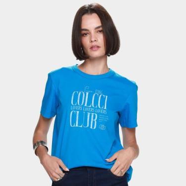 Imagem de Camiseta Colcci 1986 Club Feminina, Azul royal, G