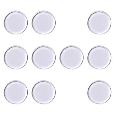 Imagem de oshhni 10x Ponteiras de taco de sinuca, acessório profissional de bilhar, 1,1 cm, almofadas de virola para clube, bar, competição, lazer, sala de jogos, Claro