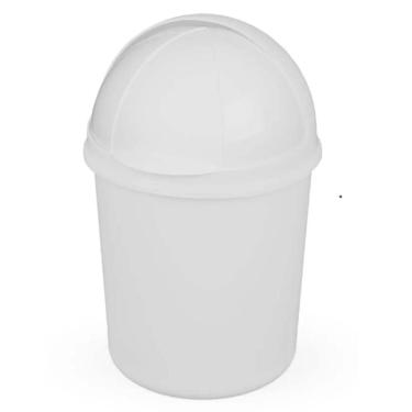 Imagem de Lixeira Plástica Retrátil De Mesa 1.4 Litros Branca