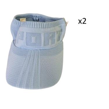 Imagem de Boné Viseira Tricô Azul | Proteção Solar | Tamanho Único