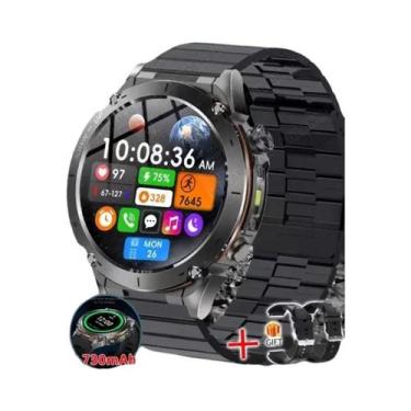 Imagem de Relógio Inteligente Militar GPS 1.43" AMOLED Bússola 10ATM À Prova D'Á