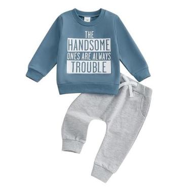 Imagem de Conjunto de roupas Baby Boy Fall, moletom de manga comprida, 6-24M - A