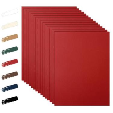 Imagem de Papel para scrapbooking Guakicae Christmas Red 8,5x11 1200g 100s