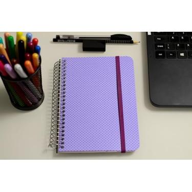 Imagem de Confetti Caderno 1/4 80Fls Círculos Lilas Com Impressao Lilas