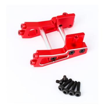Imagem de BENMAZ Aluminum Alloy Rear Wing Set Upgrade Parts for Arrma 1/14 Typhon Grom,Replace#ARA480074 (Red)