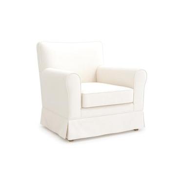 Imagem de FMCTL Jennylund capa de cadeira de substituição Ektorp Jennylund capa, capa de poltrona Jennylund apenas! (branca)