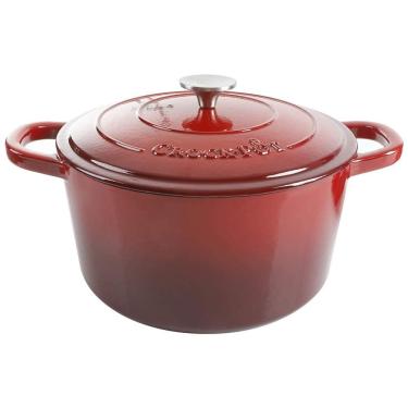 Imagem de Panela de Ferro Fundido 7 Litros Forno Holandês Esmaltado e Antiaderente, CROCK POT 69144.02, Vermelho