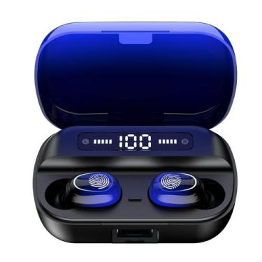 Imagem de Fones de ouvido Bluetooth Kinganda True Wireless Earbuds Blue