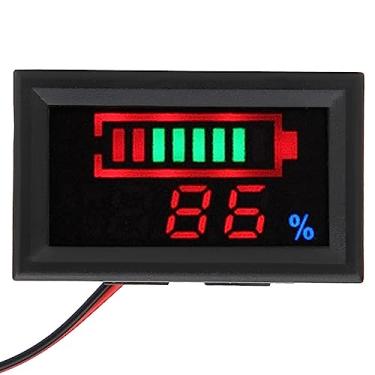 Imagem de Testador de Medidores Duplos de Tensão e Eletricidade LED Monitor de Bateria de Alta Definição Mini Display de Energia Bateria Com Precisão e Estabilidade para Carro, (Bateria