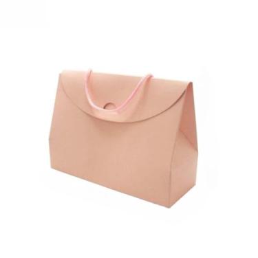 Imagem de 30 unid Sacola Papel Pequena Lembrancinha para AniversáRio, Chá de Bebê, Casamento e Festa 16x12x6cm(Rose)