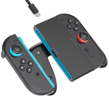 Imagem de OLCLSS Cabo de carregador compatível apenas com o controle Nintendo Switch 2, alça magnética para carregador adequada para JoyCon do Switch 2 (2025), com cabo de carregamento USB-C durante a