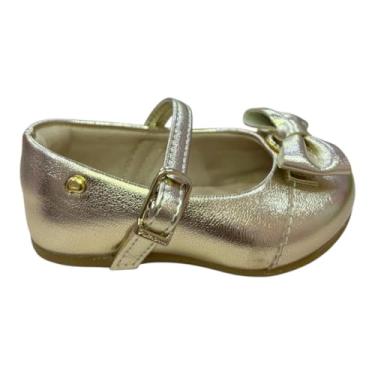 Imagem de Sapato Infantil Pampili Angel com Laço Dourado (DOURADO, BR, Criança de 1 a 3 anos, Numérico, P, 16)
