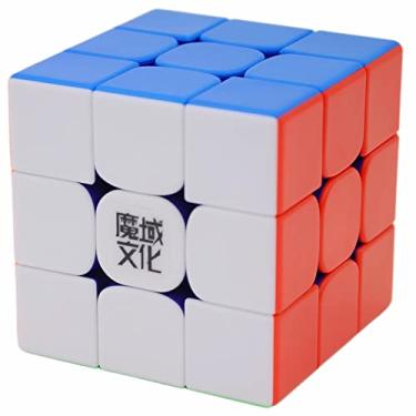 Imagem de Bukefuno MoYu Weilong WRM 2021 MagLev 3x3 Magnetic WR M 2021 moyu 3x3x3 Magic Flagship Version Stickerless 3x3 Cube Speed