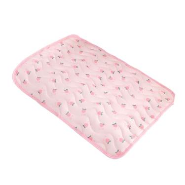 Imagem de Generic Almofada de Resfriamento para Animais de Estimação, Cobertor de Cama para Animais de Estimação Com Enchimento de Algodão, Toque Confortável, Dissipação de Calor, Tecido de Seda Gelada para (M)