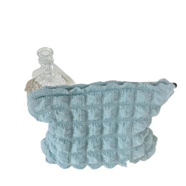 Imagem de Bolsa de cosméticos com bolhas de estilo fofo, bolsa de armazenamento em nuvem portátil, adequada para a maioria das ocasiões, Azul, Bolsa de armazenamento na nuvem