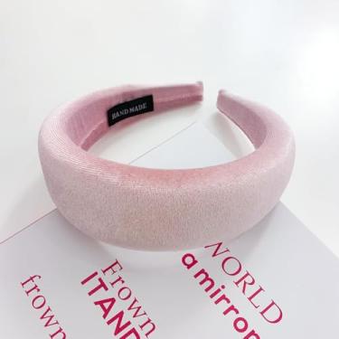 Imagem de Bandanas de veludo acolchoadas – Bandanas largas e macias para mulheres, ideais para declarações de moda e uso casual