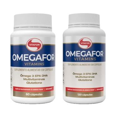 Imagem de Kit 2X: Omegafor Vitamins Vitafor 60 Cápsulas
