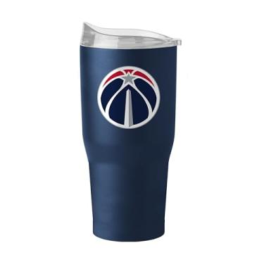 Imagem de FANMATS Copo de aço inoxidável NBA Washington Wizards 850.5 g – Acabamento em pó durável – Cabe na maioria dos porta-copos, copo NBA oficialmente licenciado – Mantém bebidas quentes e frias