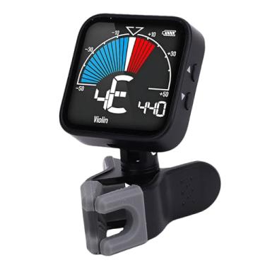 Imagem de Luocute Afinador de Metrônomo Digital Recarregável para Todos Os Instrumentos Com Modos de Afinação de Instrumentos Cromáticos e de Sopro, Guitarra, Baixo, Violino, Ukulele, Afinador