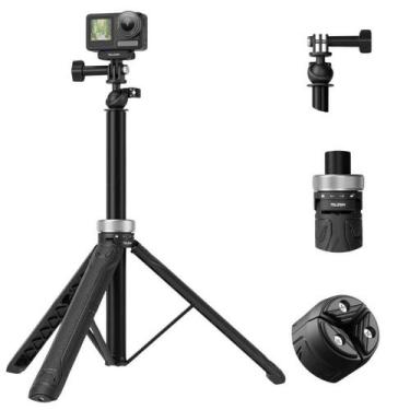 Imagem de Bastão de Selfie com Tripé 1,4m para GoPro e Similares - Telesin