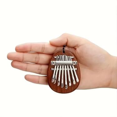 Imagem de 8 teclas mini requintado dedo polegar piano marimba música bom acessório pingente presente para Natal, Halloween e Ação de Graças