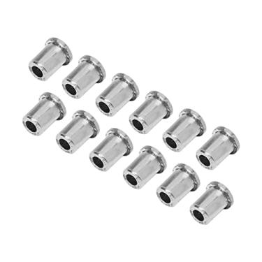 Imagem de RiToEasysports Guitarra Elétrica 12pcs Guitarra de Ferro Através de Virolas Corporais, Acabamento Brilhante, Tamanho Padrão para Ressonância e Atraso Aprimorados, Adequado para a Maioria Dos