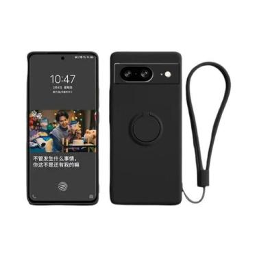 Imagem de Capa De Silicone De Cor Sólida Para Google Pixel 8 9 pro XL Com Suport