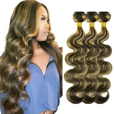 Imagem de Hair Weave NiegMeag Highlight Body Wave 8A Brazilian 18-22