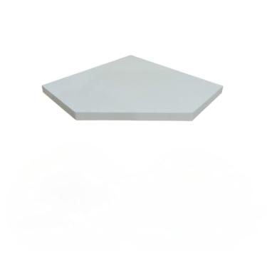 Imagem de Prateleira de Canto, Prateleira Canto Quina Nicho Organizador decoração Sala Escritorio Quarto Banheiro Branca, 1,5x25x25cm