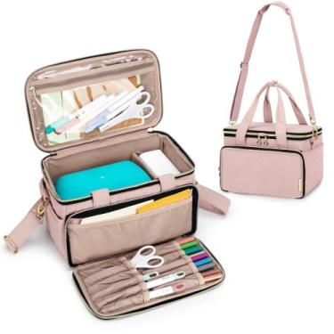 Imagem de Estojo de transporte Yarwo para Cricut Joy, Dusty Rose 28x18x18cm