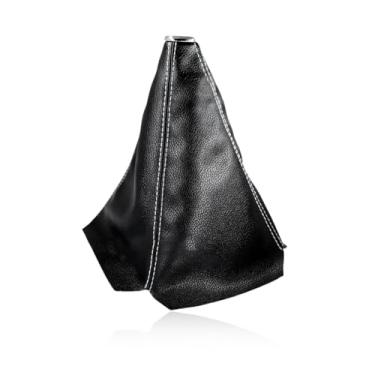 Imagem de MTRPS Capa de proteção contra poeira de manípulo de câmbio de carro, capa de câmbio de alavanca de câmbio manual de couro/automática, capa decorativa à prova de poeira, capa universal contra poeira