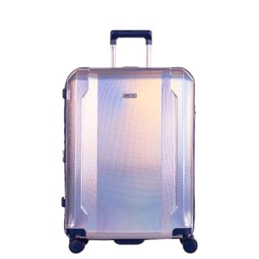 Imagem de Mala de Viagem Média Para Despachar Prata Sustentável em PET Reciclado com Cadeado TSA Internacional, Expansível com Zíper Expansor ECO RPET - Sestini